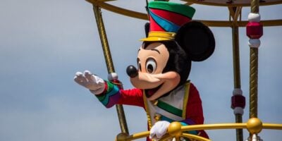 Mickey Mouse in the Festival of Fantasy Parade at Magic Kingdom