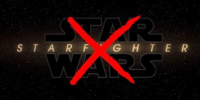 'Star Wars: Starfighter' logo with a red "X" overlay