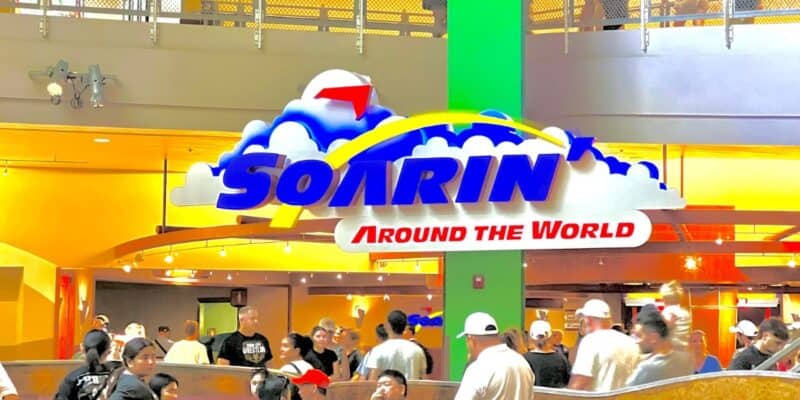 The entrance to Soarin' Around the World in EPCOT at Walt Disney World. Soarin’ Across America EPCOT opening date