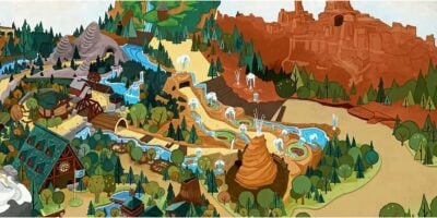 Map of Piston Peak National Park.