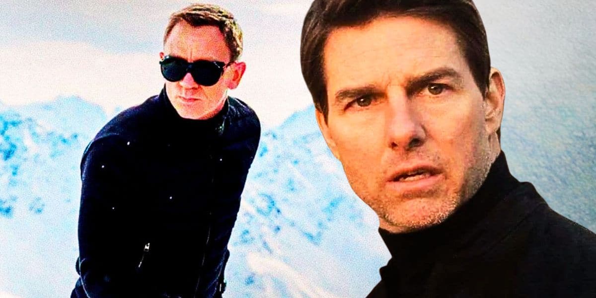 Split image: Left, Daniel Craig as James Bond, Right, Tom Cruise as Ethan Hunt in 'Mission: Impossible