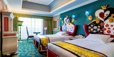 Alice in Wonderland room at Tokyo Disneyland Hotel