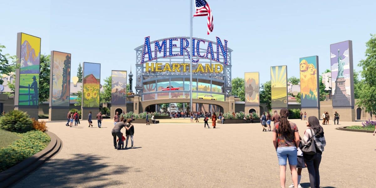 Concept art for American Heartland Theme Park