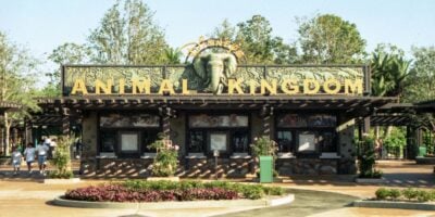 The entrance to Disney's Animal Kingdom Theme Park.