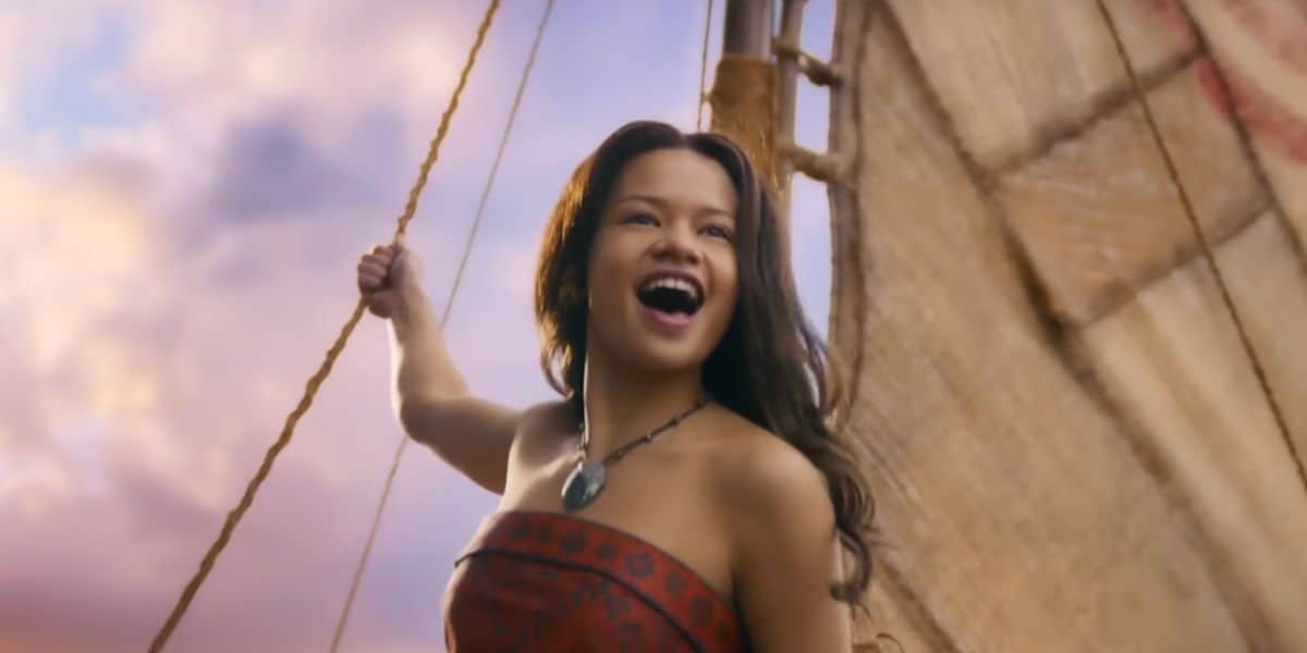 Moana singing in Disney's live action film