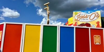 colorful construction walls at toy story land at disney world's hollywood studios