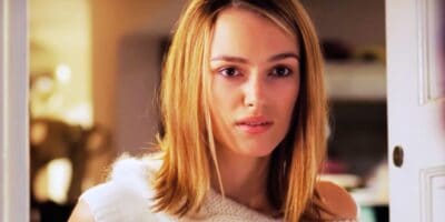 Keira Knightley at the door in 'Love Actually'