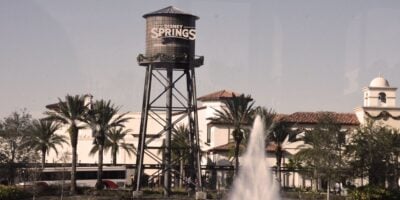 The Disney Springs water tower.