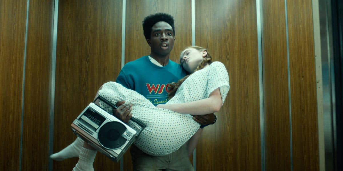 Lucas carries Max in 'Stranger Things' Season 5