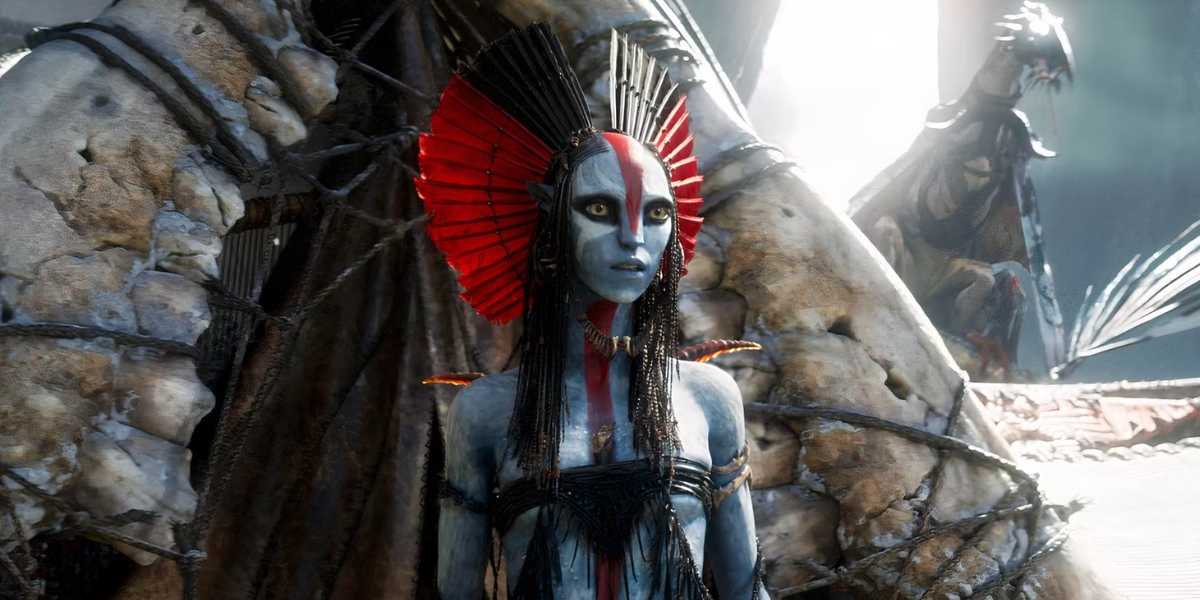 Varang (Oona Chaplin) in 'Avatar: Fire and Ash'