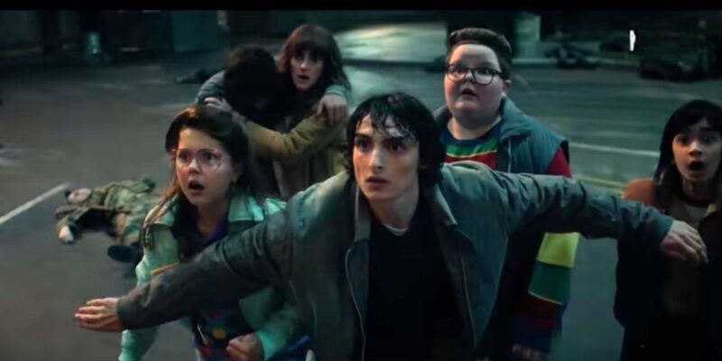 Mike Wheeler (Finn Wolfhard) protecting the kids in 'Stranger Things' Season 5