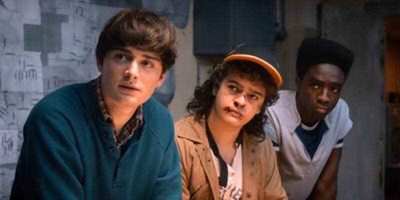 L to R: Will, Dustin, and Lucas in 'Stranger Things' Season 5