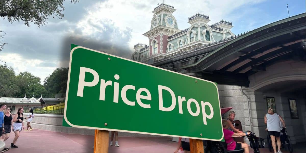 A vibrant green wayfinding sign with bold white lettering, guiding guests through the park's attractions at this Disney park, where tickets have dropped for select guests.