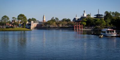 The World Showcase lagoon at EPCOT. EPCOT entrance incident Disney World