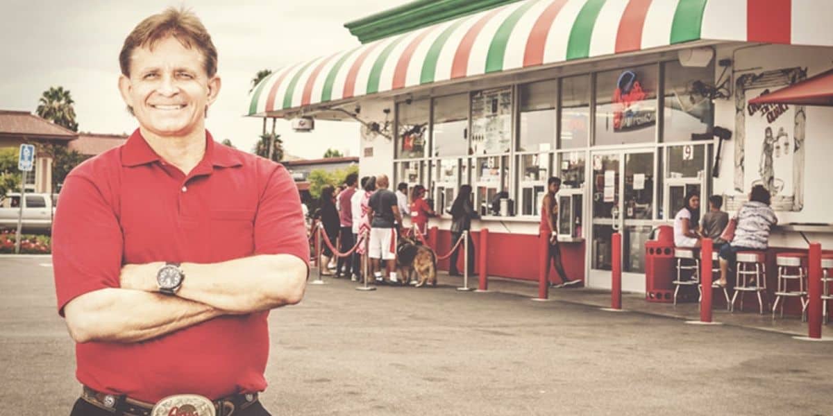 Joe outside Joe's Italian Ice.