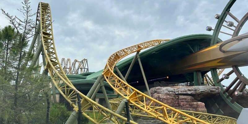 A drop on Stardust Racers at Epic Universe.