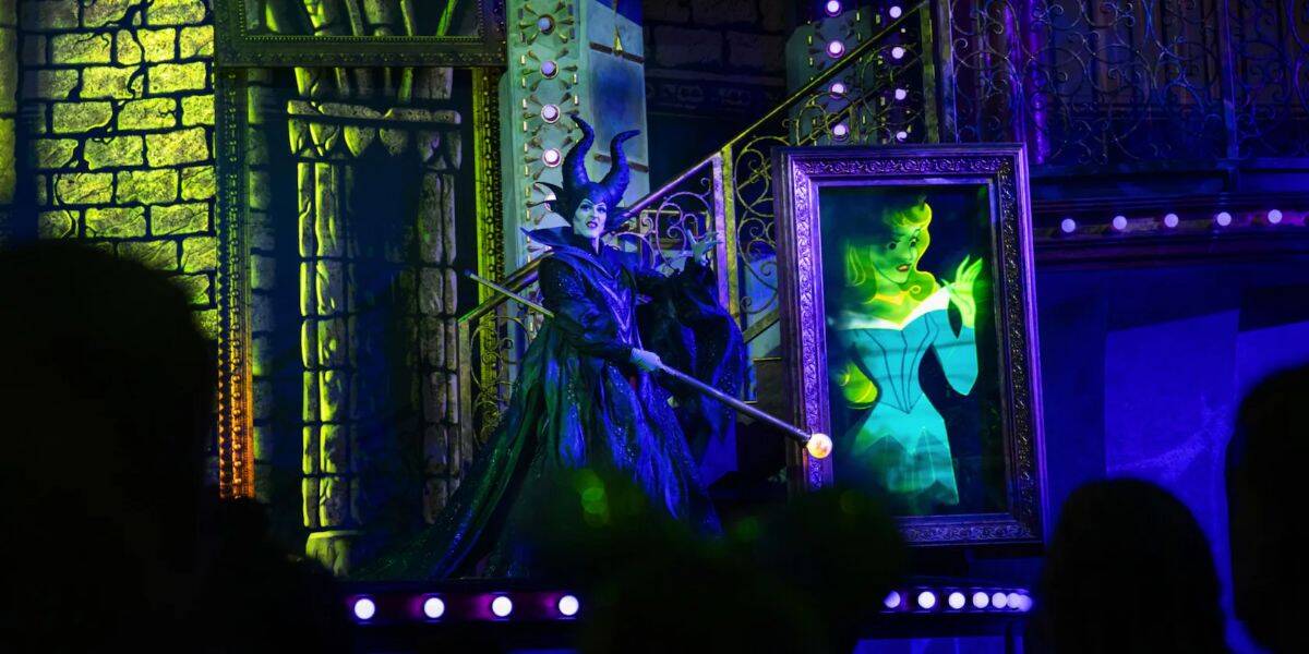Maleficent onstage at Disney Villains: Unfairly Ever After