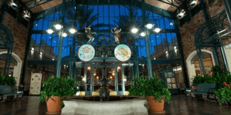 The lobby at Disney's Port Orleans Resort - French Quarter