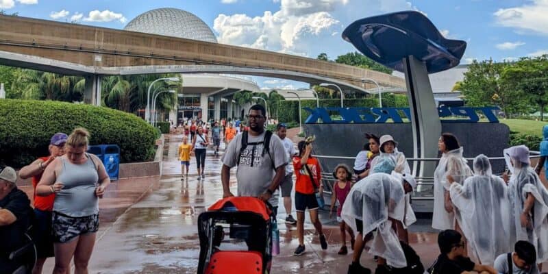 Guests entering Test Track at EPCOT