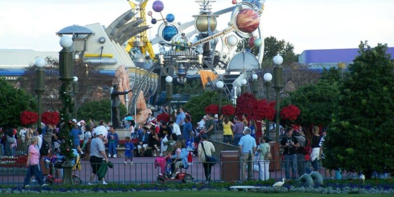 The entrance to Tomorrowland at Magic KIngdom Park