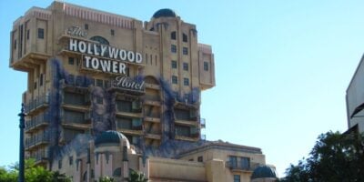 The old Tower of Terror building at Disney California Adventure