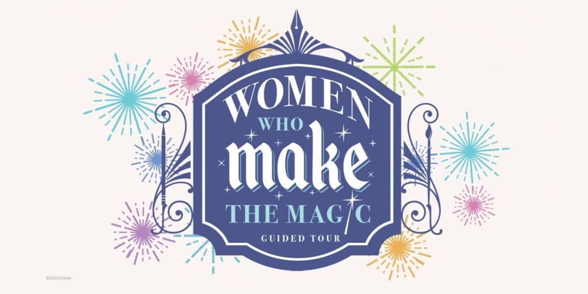 The logo for the "Women Who Make the Magic Guided Tour" at Disneyland Resort