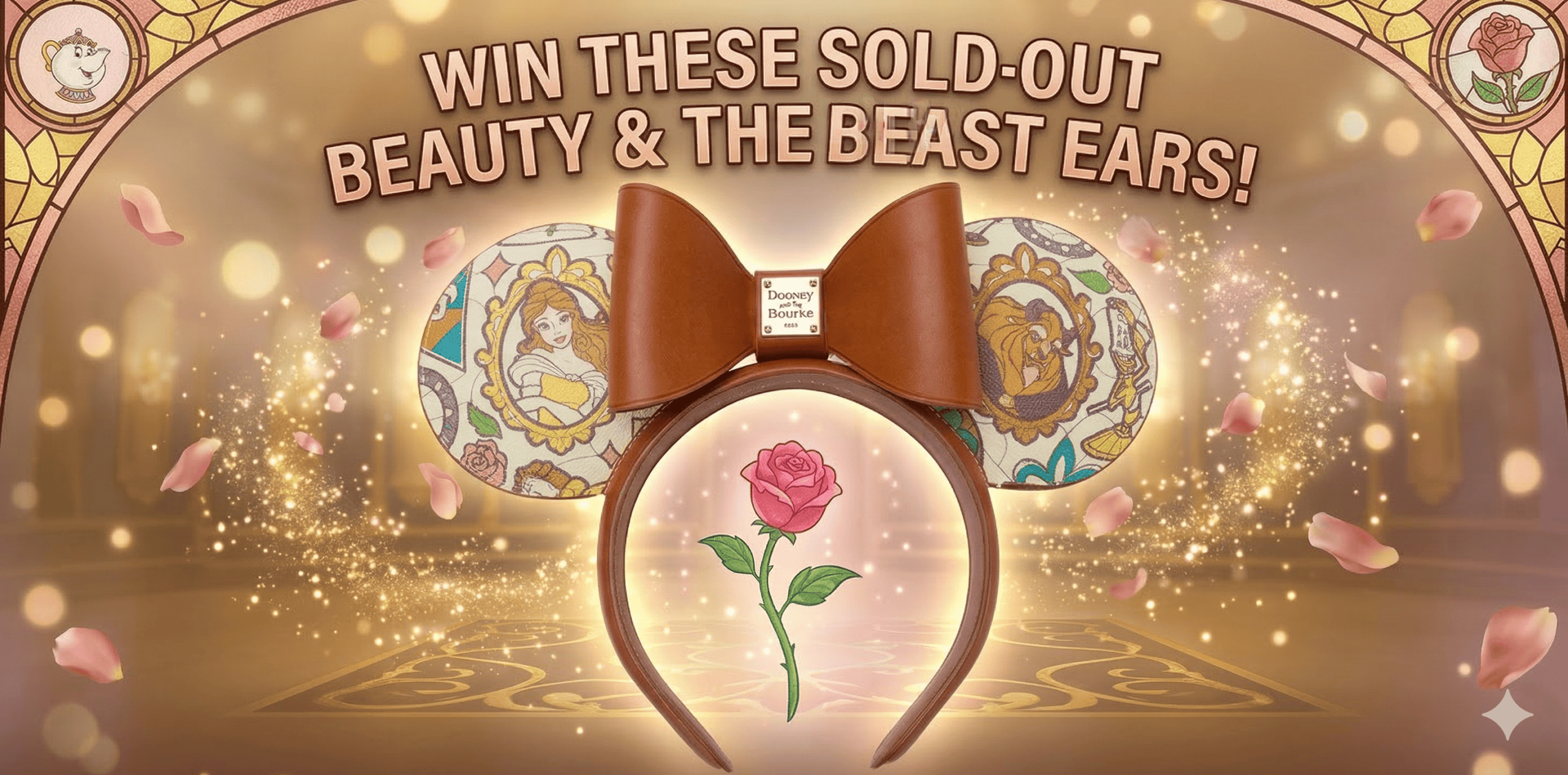 Be Our Guest: Enter to Win These Stunning Sold-Out Beauty and the Beast Dooney & Bourke Ears