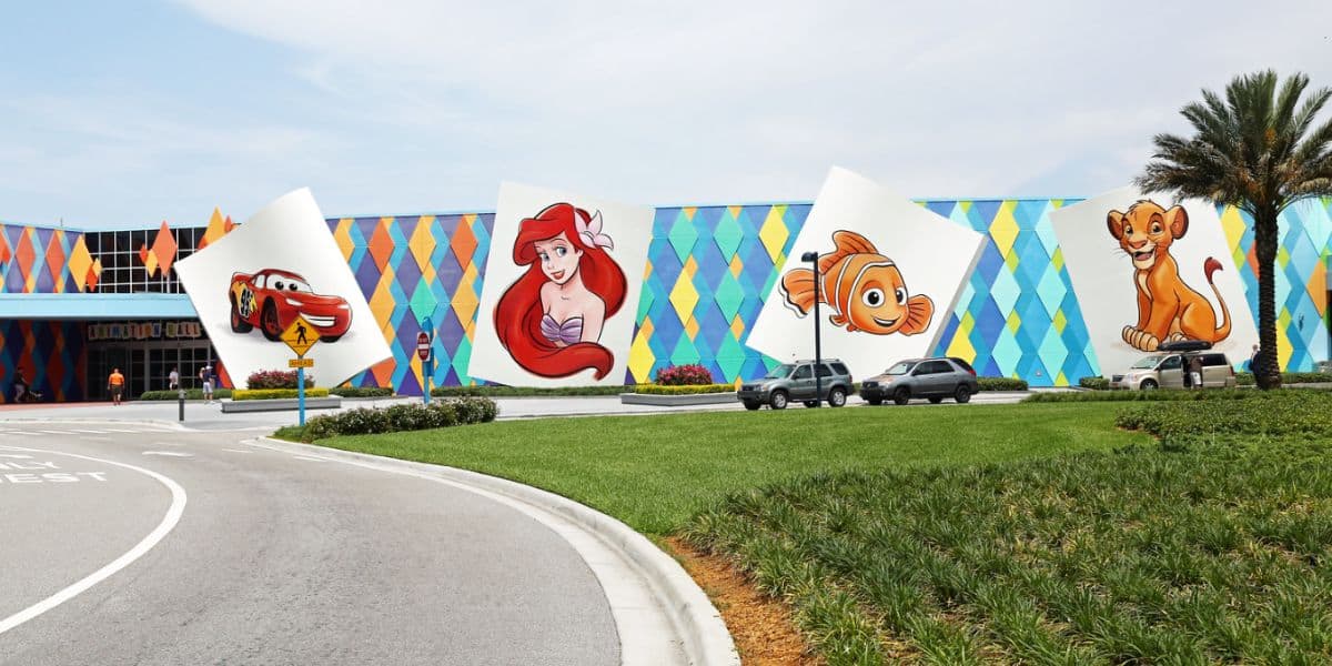 The entrance to Disney's Art of Animation Resort