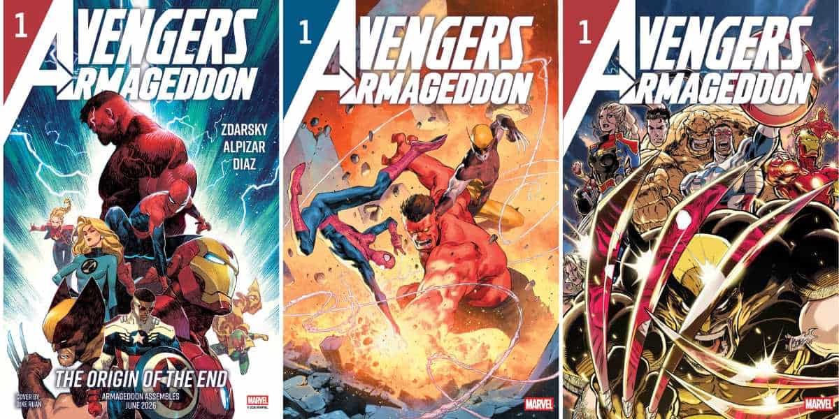 "Avengers: Armageddon" variant covers