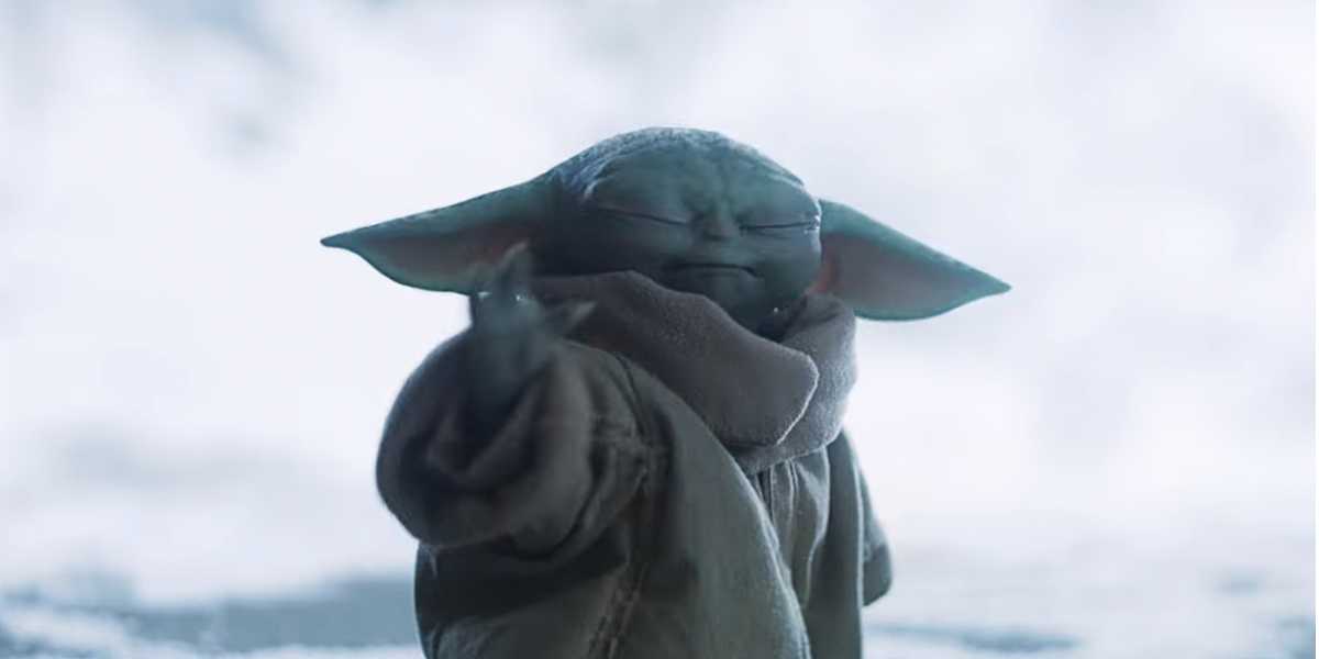 Grogu using the Force in 'The Mandalorian and Grogu'