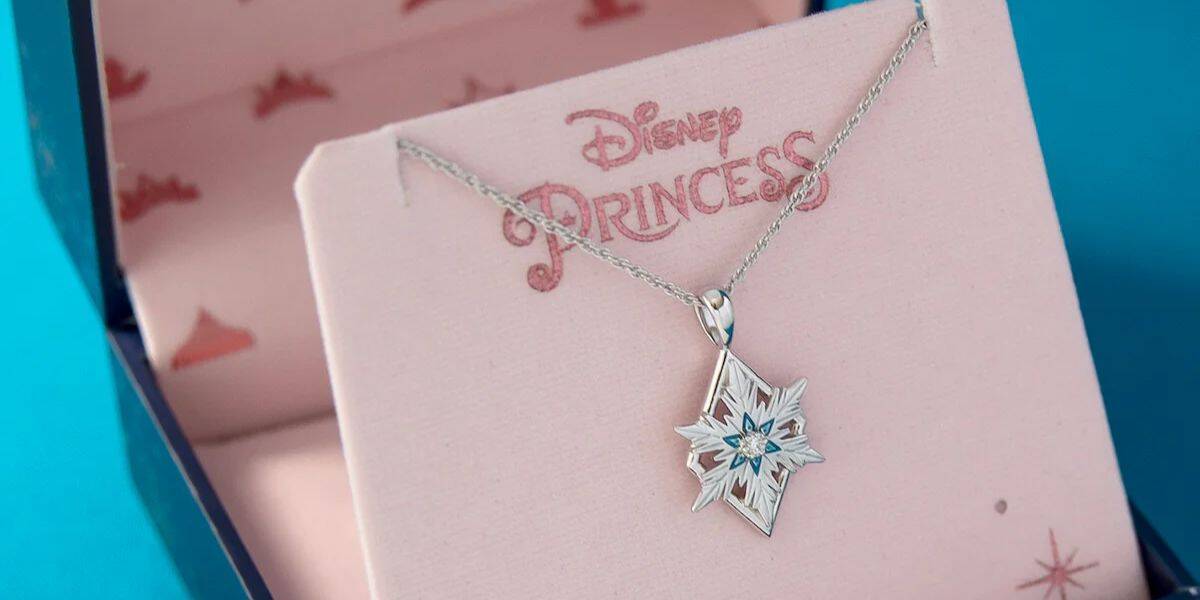 An Elsa snowflake necklace