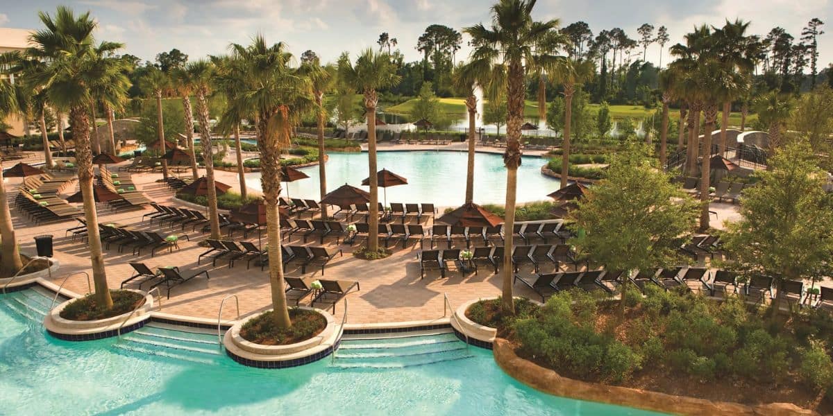 The pool at Signia Hilton Orlando Bonnet Creek - an official Walt Disney World Resort Hotel