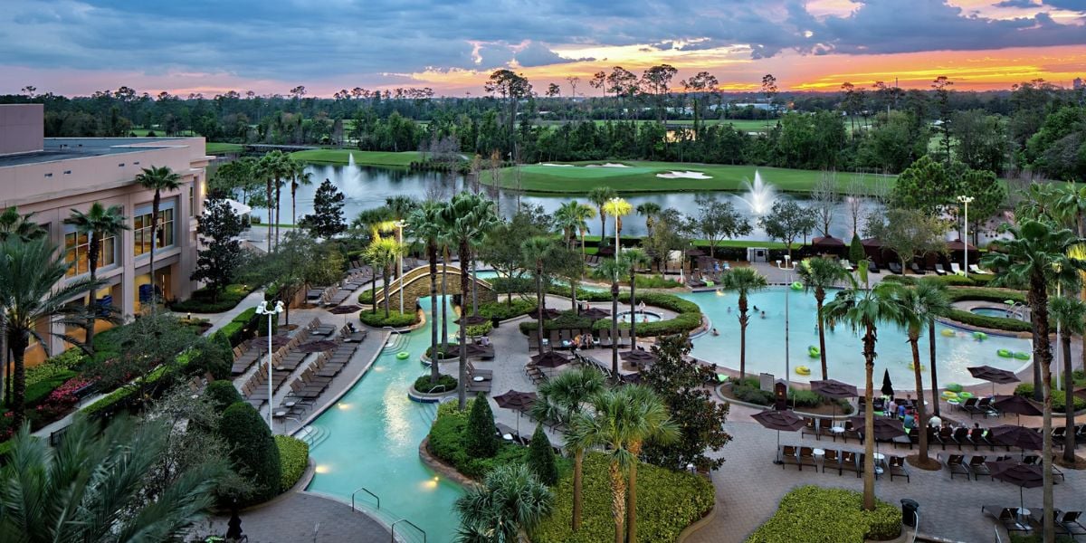 An aerial view of Signia by Hilton Orlando Bonnet Creek