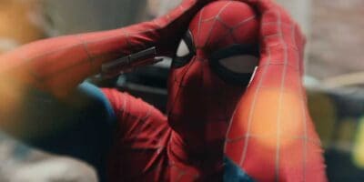 Tom Holland's Spider-Man holding his head in the 'Spider-Man: Brand New Day' trailer