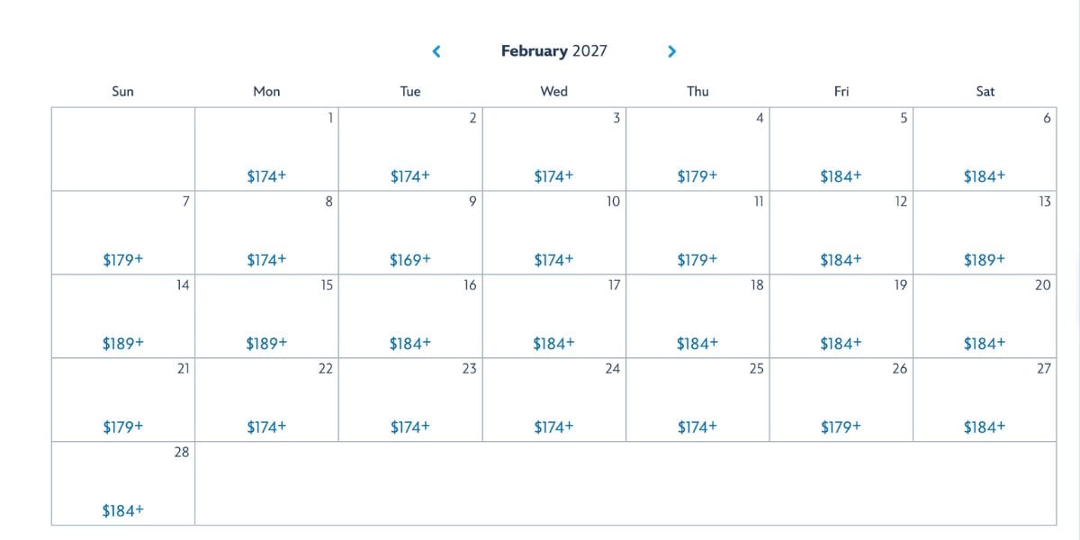 disney ticket prices by date