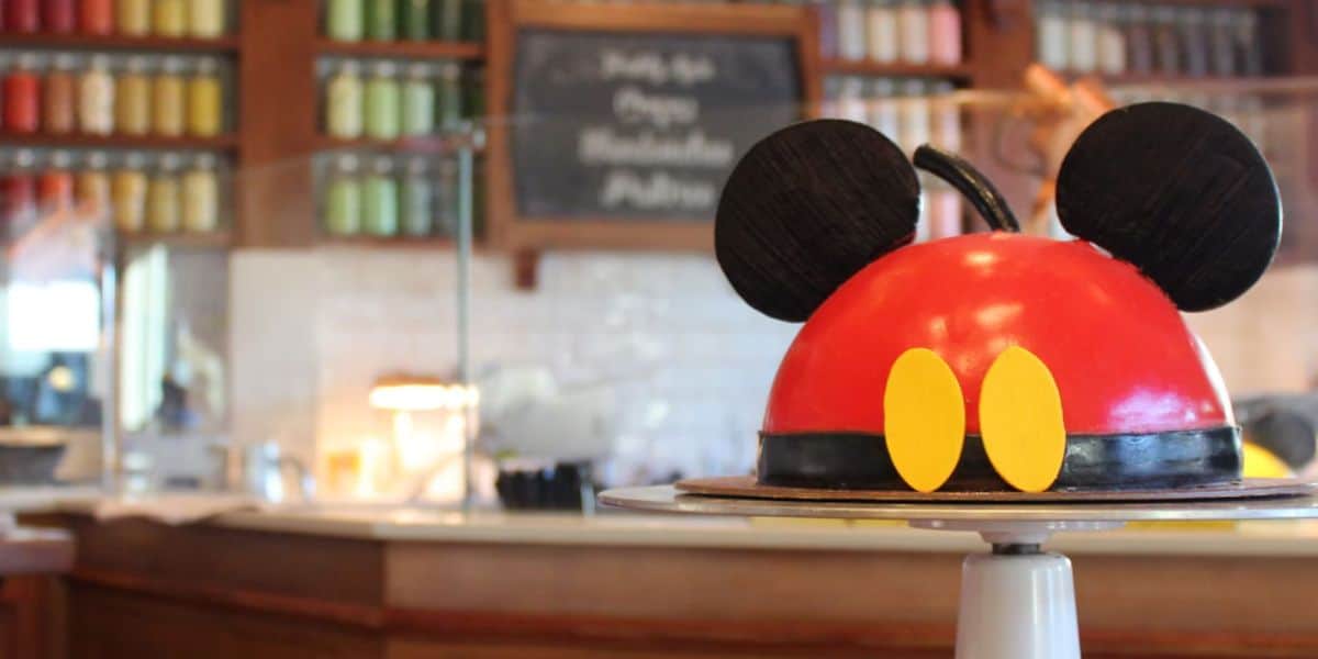 A Mickey Dome Cake at Amorette's Patisserie