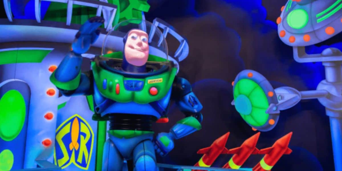 Buzz Lightyear animatronic for Disney World's Buzz Lightyear Space Ranger Spin ride