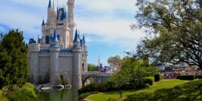 Cinderella Castle as seen from the Liberty Square side at Magic Kingdom Park