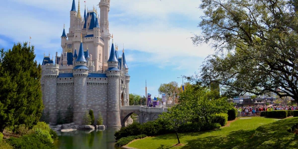 Cinderella Castle as seen from the Liberty Square side at Magic Kingdom Park