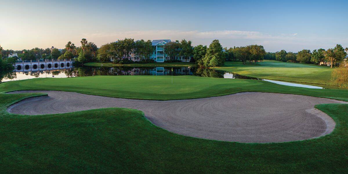 Lake Buena Vista Golf Course at Disney World on a sunny day