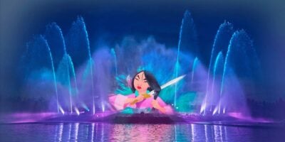 Mulan section of Disney Cascade of Lights