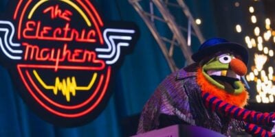 Muppet Coaster reveal for Electric Mayhem's performance