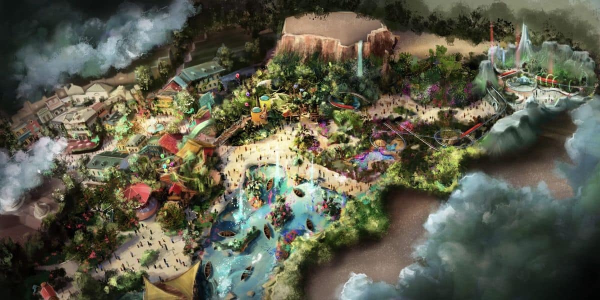 Concept art for new version of Adventureland at Tokyo Disneyland
