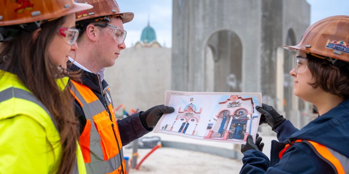 Walt Disney Imagineers working on the 'Up' ride
