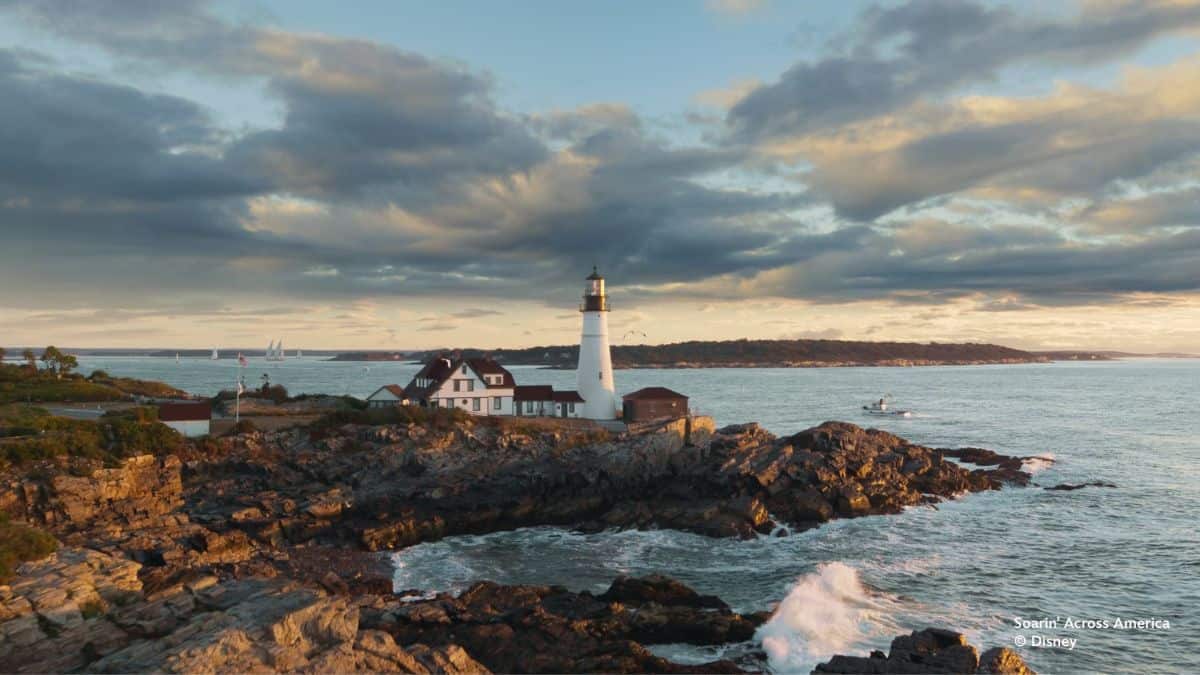Maine coast in Soarin Across America