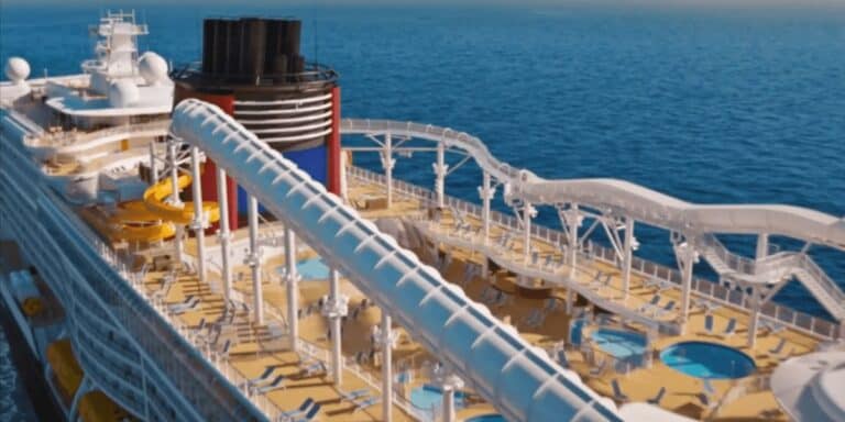 Disney Cruise Guests Watch as Waterslide Over the Ocean Breaks Into Pieces