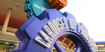 carousel of progress entrance in tomorrowland disney world