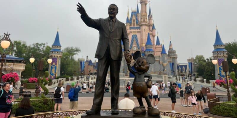 The Partners Statue in front of Cinderella Castle at Magic Kingdom Park