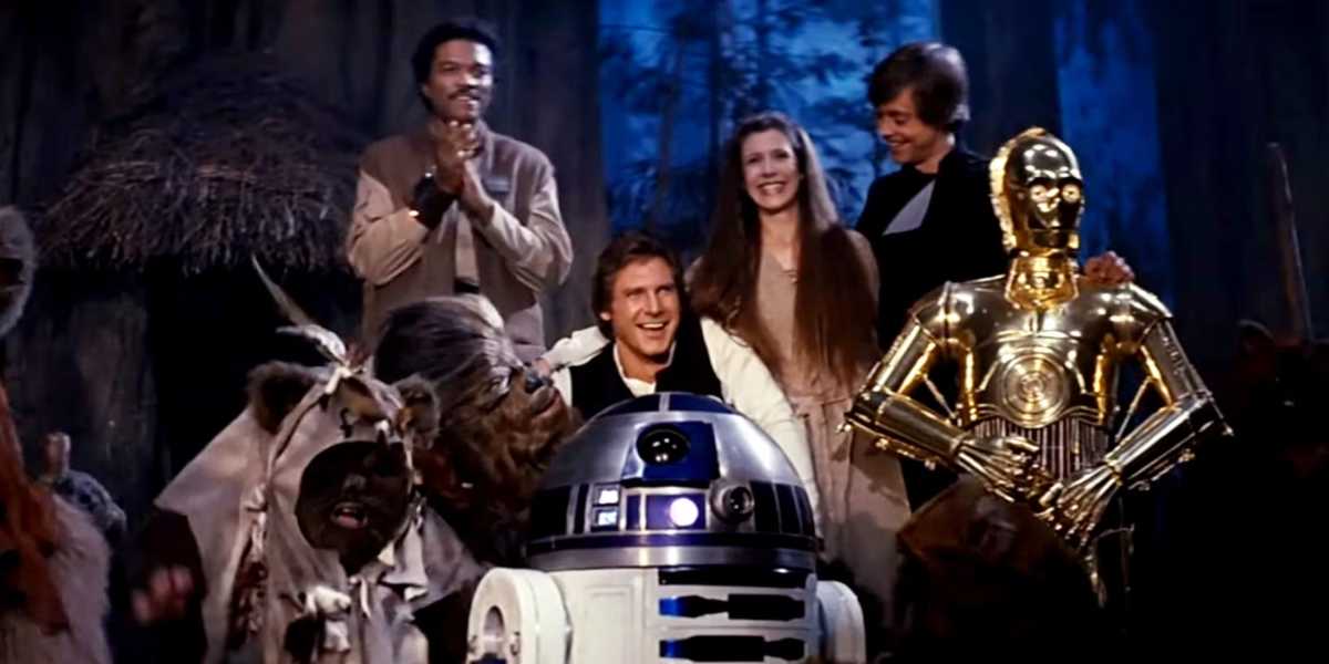 The main cast of 'Star Wars: Episode VI--Return of the Jedi'
