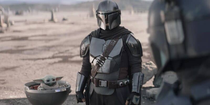 Mando and Grogu in Disney+ show